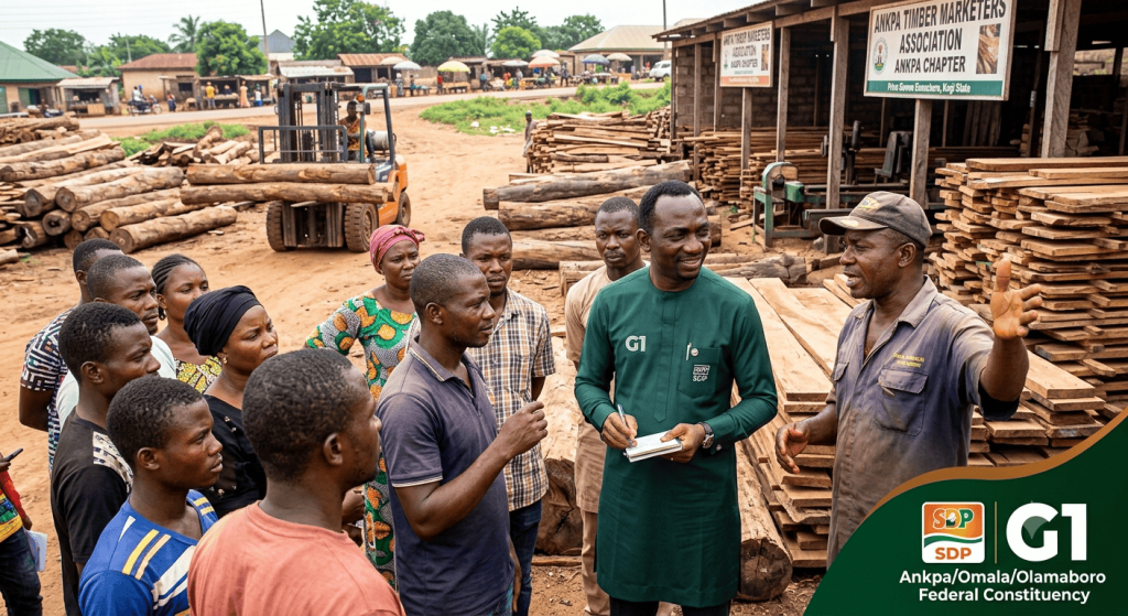 Driving Local Commerce: Prince Gowon Enenche (G1) Engages Ankpa Timber Marketers Association gemini generated image rnoz5srnoz5srnoz (1) (1)